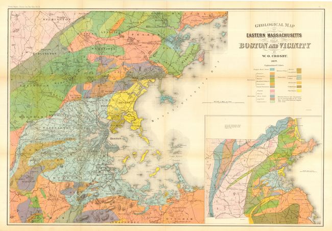 Geological Map of Eastern Massachusetts and of Boston and Vicinity