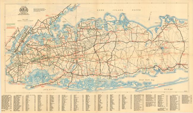 Old World Auctions - Auction 114 - Lot 256 - [Long Island Road Map]