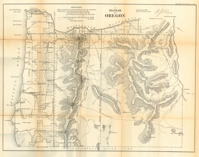 A Diagram of Oregon, Surveyor General's Office