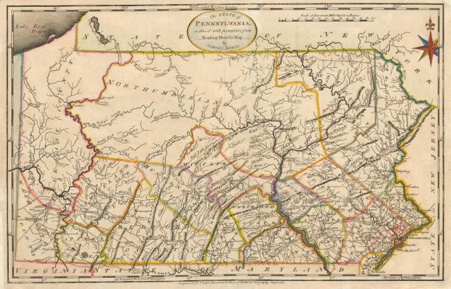 The State of Pennsylvania reduced with permission from Reading Howells Map by Samuel Lewis