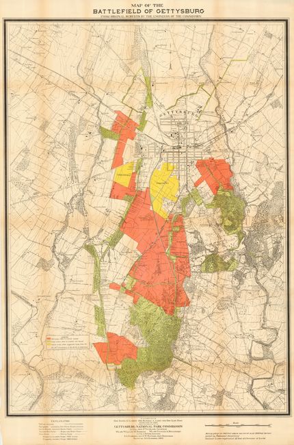 Map of the Battlefield of Gettysburg