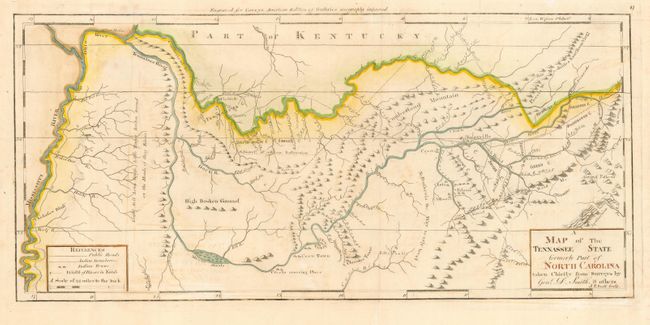 A Map of the Tennassee State formerly Part of North Carolina taken Chiefly from Surveys by Genl. D. Smith & others