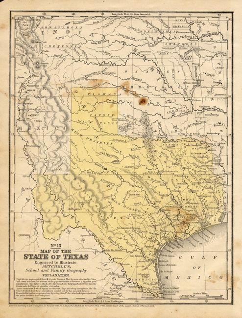 No. 13 Map of the State of Texas