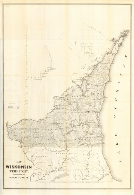 Map of Wiskonsin Territory, compiled from the Public Surveys