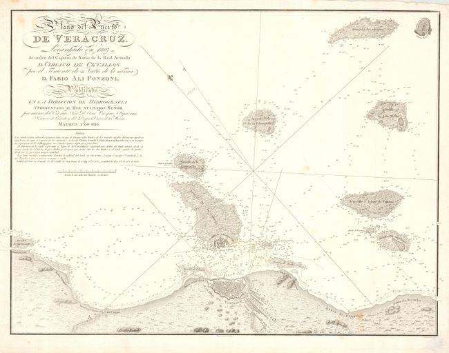 Plano del Puerto de Vera Cruz Levantado en 1807