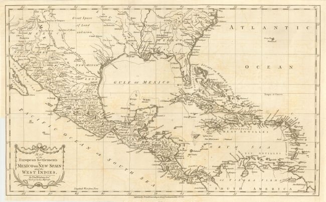 Map of the European Settlements in Mexico or New Spain and the West Indies