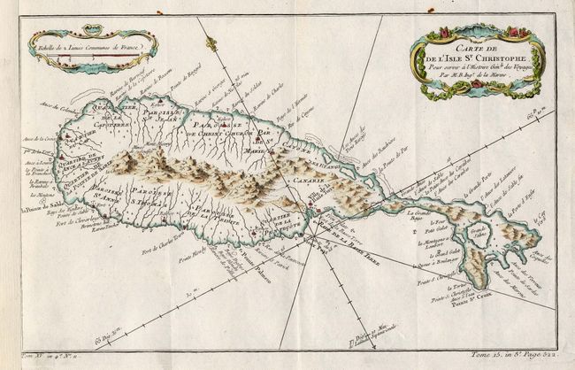 Carte de de L'Isle St. Christophe