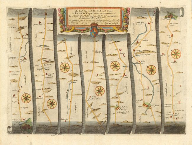 The Road from Carlisle com. Cumbr. To Barwick upon Tweed com. Northumbr.