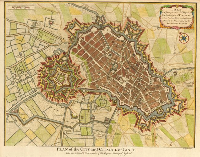 Lisle A strong and rich City in the Earldom of Flanders, taken by the Allies in 1708, and restored to the French King by the Treaty of Utrecht.