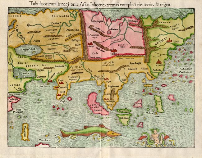 Tabula orientalis regionis, Asiae scilicet extremas complectens terras & regna