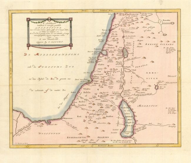 I Landkaart Verbeeldende de natuurlyke gesteldheid van Palestina