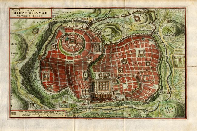Oriente Medio, Mapa - Israel / Jerusalén; F. Halma - Vera Hierosolymae