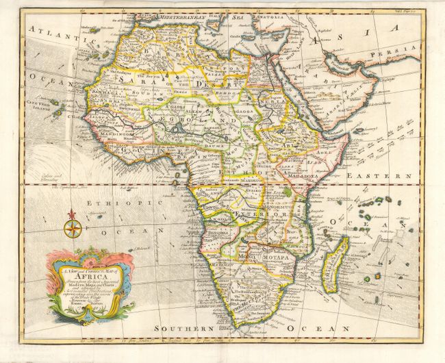 A New and Correct Map of Africa Drawn from the most Approved Modern Maps and Charts