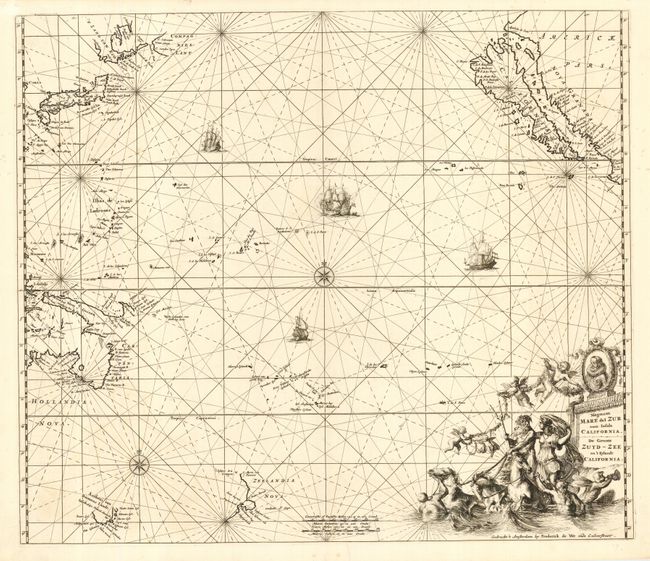 Magnum Mare del Zur cum Insula California - De Groot Zuyd-Zee en 't Eylandt California