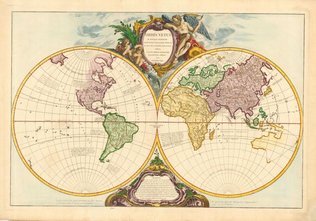 Orbis Vetus in utraque Continente juxta Mentem Sansonianam Distinctus, nec non Observationibus Astronomicis Redactus 