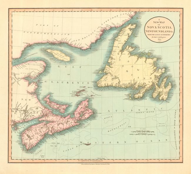 A New Map of Nova Scotia, Newfoundland &c from the latest authorities
