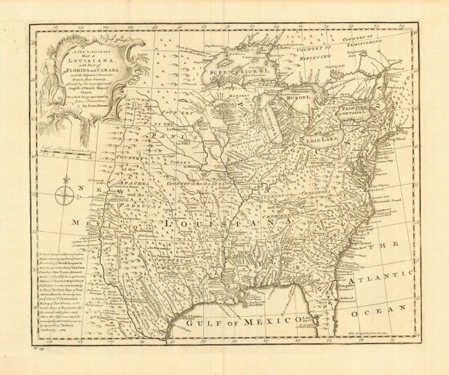 A New & Accurate Map of Louisiana, with Part of Florida and Canada, and rhe Adjacent Countries