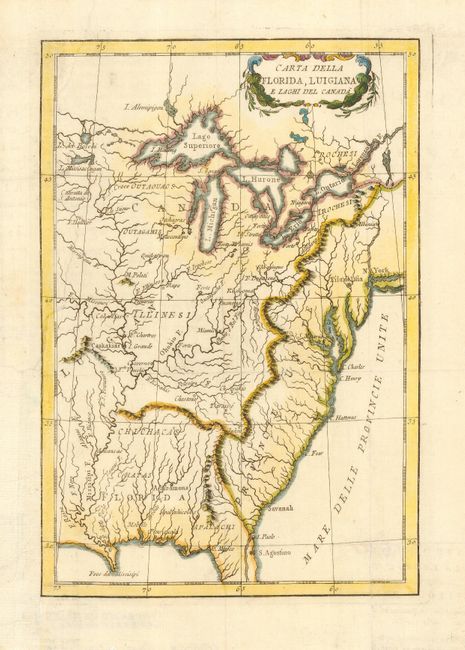 Carte Della Florida, Luigiana, e Leghi del Canada