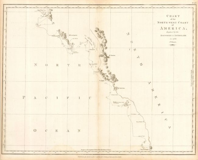 Chart of the North west Coast of America, Explored by the Boussole & Astrolabe in 1786. 2d. Sheet
