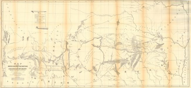 Map of the Country between the frontiers of Arkansas and New Mexico embracing the section explored in 1849, 50, 51 & 52, by Capt. R.B. Marcy