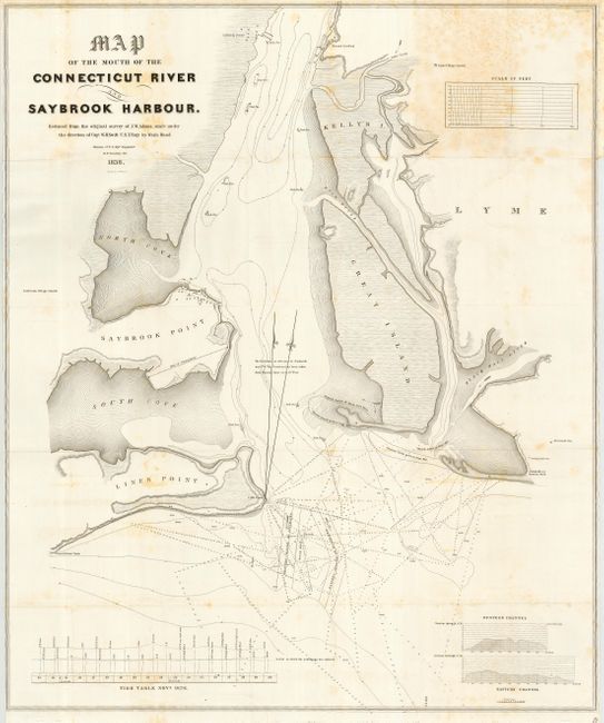Map of the Mouth of the Connecticut River and Saybrook Harbour