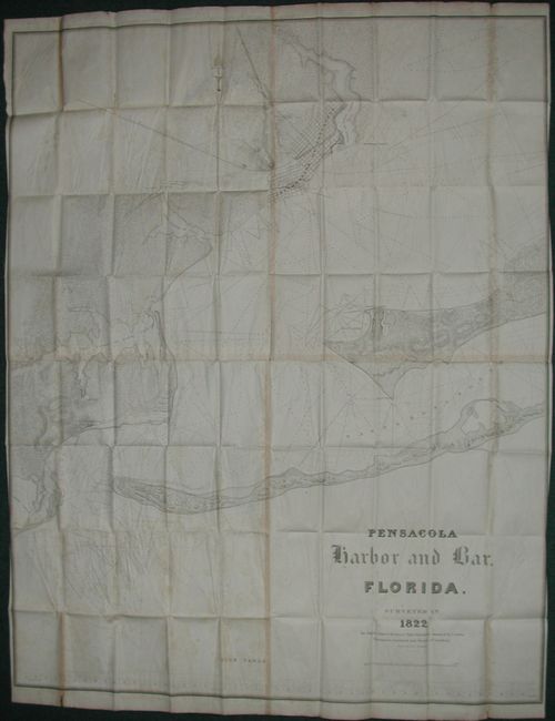 Pensacola Harbor and Bar.  Florida. Surveyed in 1822