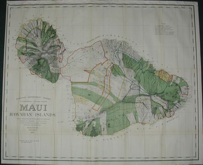 Hawaiian Government Survey -  Maui Hawaiian Islands