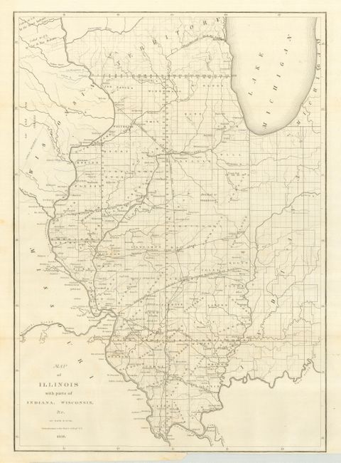 Map of Illinois with parts of Indiana, Wisconsin, &c.