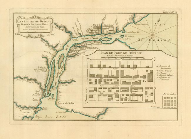 La Riviere du Detroit Depuis le Lac Sainte Claire jusqu'an Lac Erie