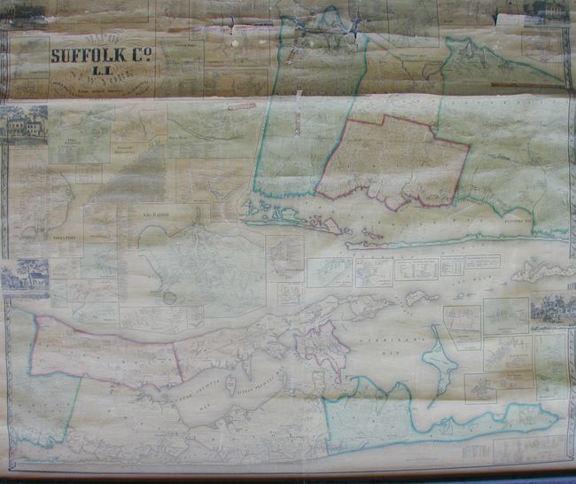 Map of Suffolk Co. L. I. New York from Actual Surveys by J. Chase Junr.