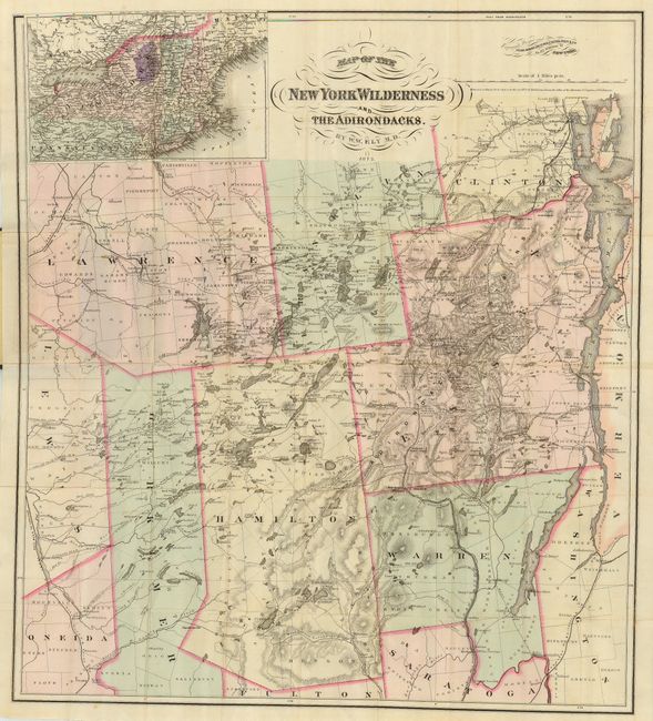 Map of the New York Wilderness and the Adirondacks