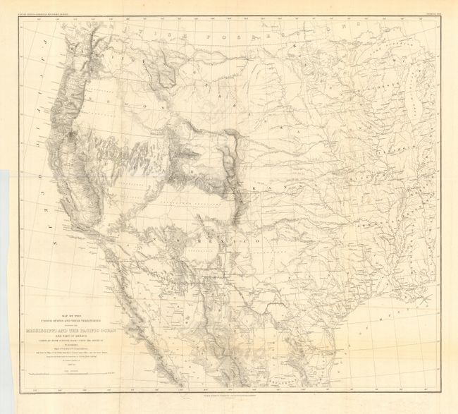 Map of The United States and Their Territories Between The Mississippi and The Pacific Ocean and Part of Mexico