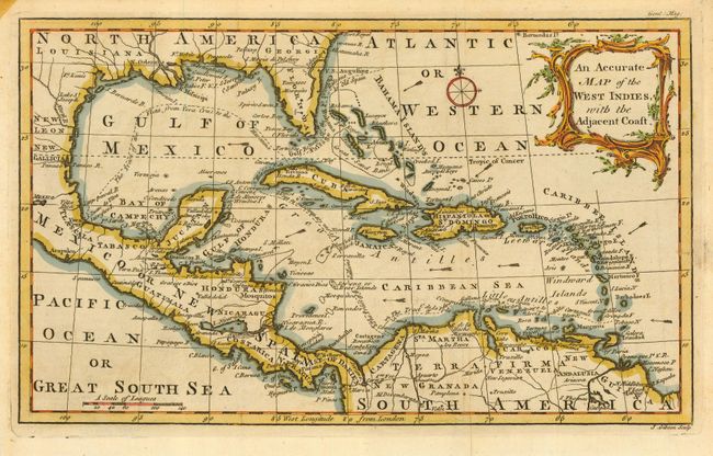 An Accurate Map of the West Indies, with the Adjacent Coast