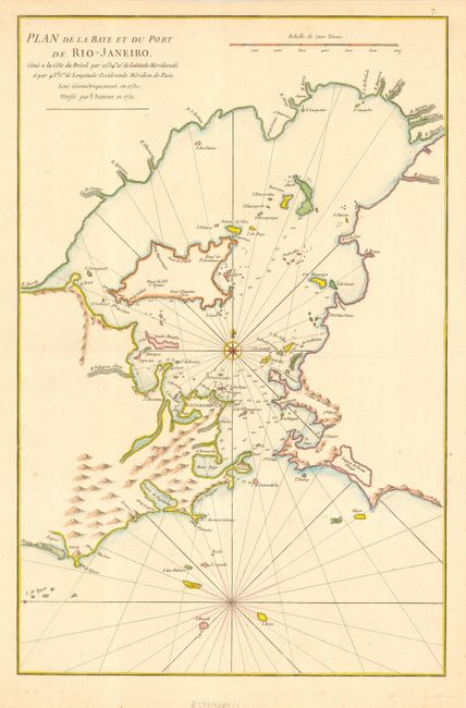 Plan de la Baye et Du Port de Rio-Janeiro