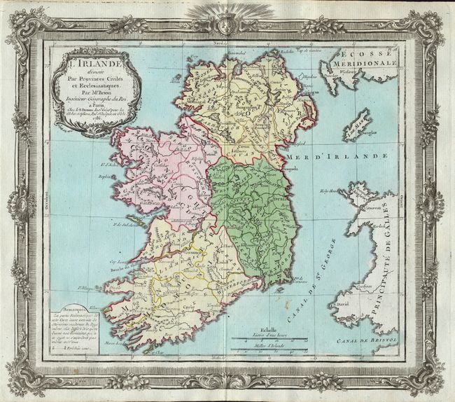 L'Irlande divisee par Provinces Civiles et Ecclesiastiques