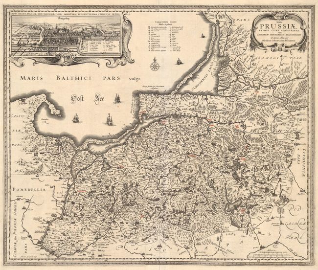 Tabula Prussiae Eximia Cura Conscripta Per Casparum Henneberch Erlichensem et denuo edita per Nicolaum Iohannidem Piscatorem