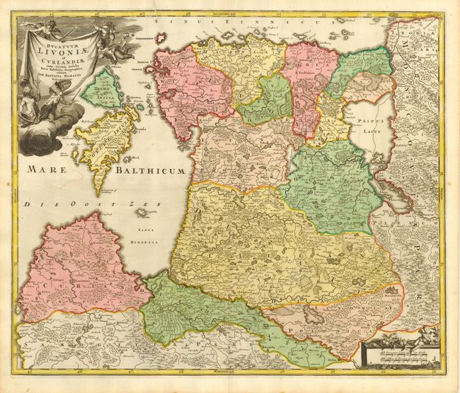 Ducatuum Livoniae et Curlandiae cum vicinis Insulis Nova Exhibitio Geographica