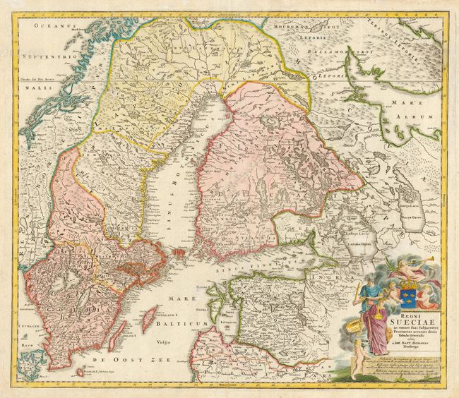Regni Sueciae in omnes suas Subjacentes Provincias accurate divisi Tabula Generalis