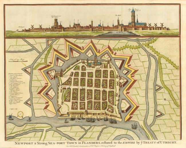 Newport a Strong Sea-Port Town in Flanders, restored to the Empire by ye Treaty of Utrecht