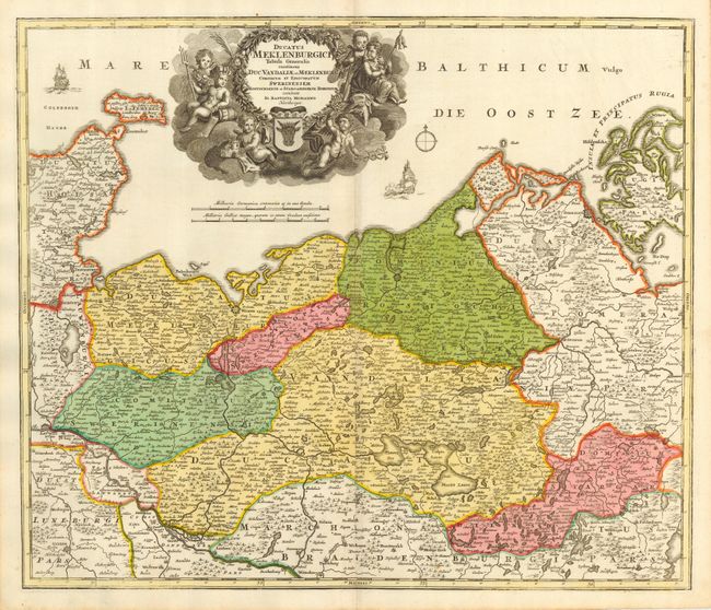 Ducatus Meklenburgici Tabula Generalis continens Duc. Vandaliae et Meklenburg