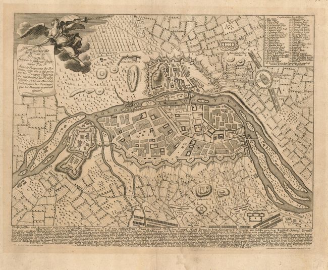 Plan generale de la Ville de Prague, fait par le fameux Ingemeur F. de P. dans le Royaume de Boheme