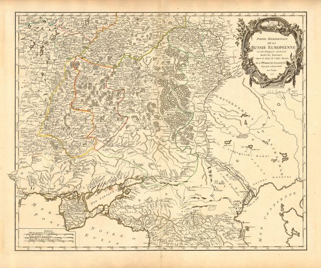 Partie Meridionale de la Russie Europeenne ou sont distinguees exactement toutes les Provinces, d'apres le detail de l'Atlas Russien