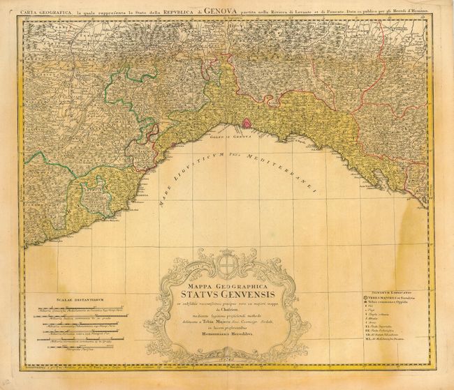 Mappa Geographica Status Genvensis ex subsidiis recentissimis pre