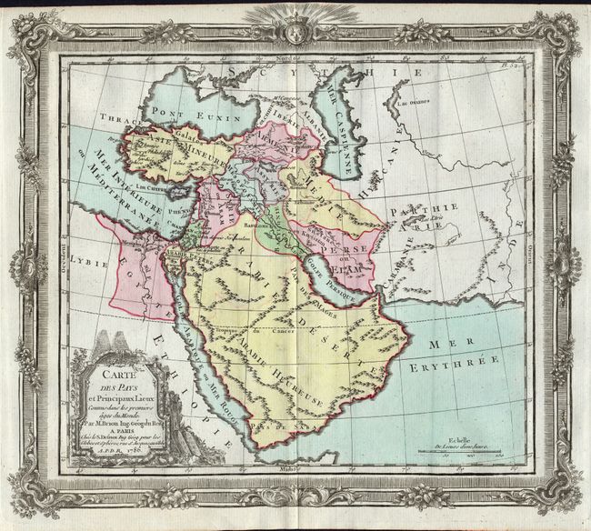 Carte des Pays et Principaux Lieux Connus Dans les Premiers Ages Du Monde