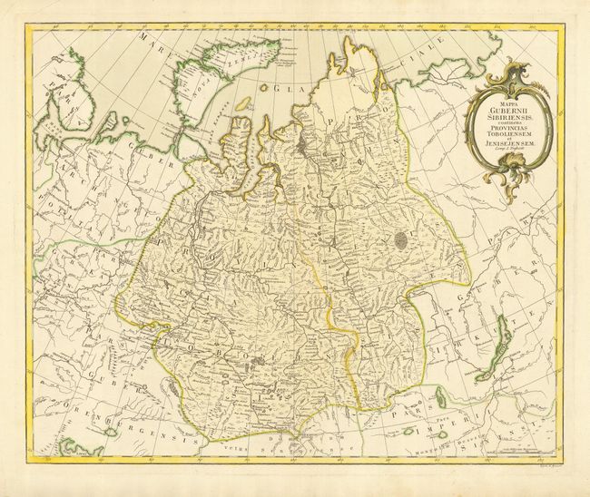 Mappa Gubernii Sibiriensis, continens Provincias Toboliensem et Jenisejensem