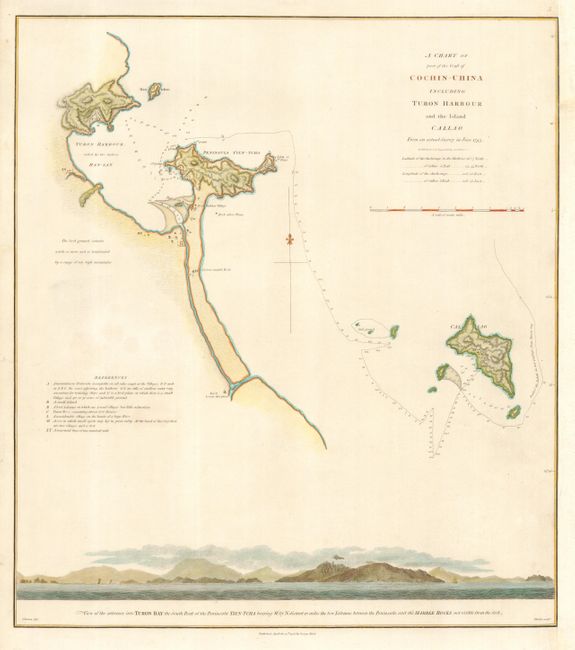 A Chart of Part of the Coast of Cochin-China Including Turon Harbour and the Island Callao From an Actual Survey in June 1793