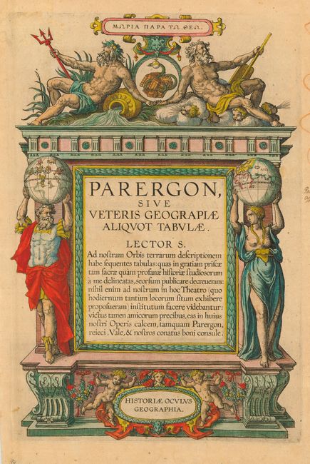 Parergon, sive Veteris Geographiae Aliquot Tabulae