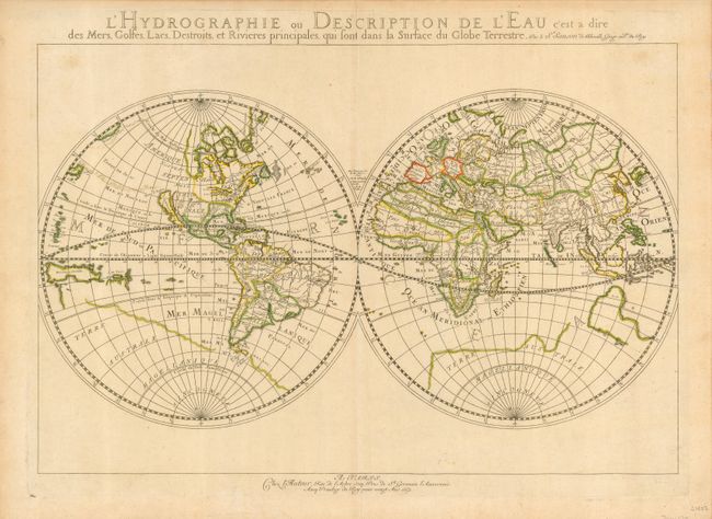 L'Hydrographie ou Description de L'Eau [and] Les Deux Poles Arctique ou Septentrional, et Antarctique ou Meridional