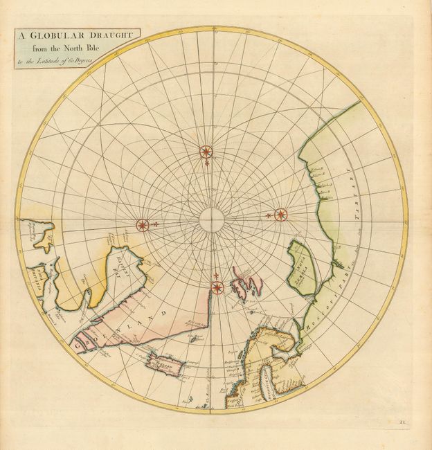 A Globular Draught from the North Pole to the Latitude of 60 Degrees