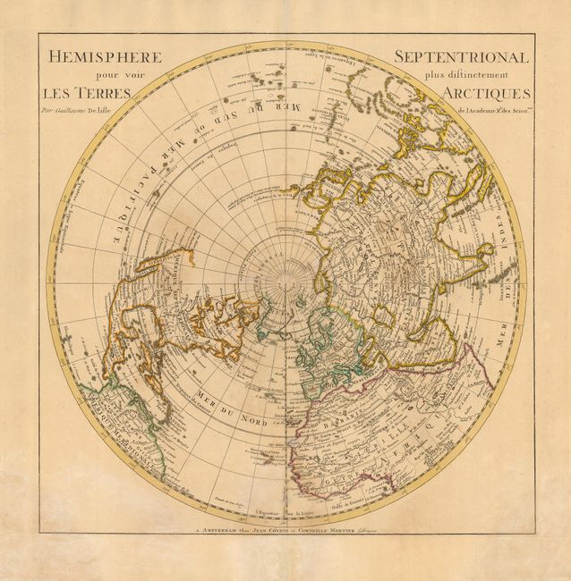 Hemisphere Septentrional pour voir plus distinctement les Terres Arctiques